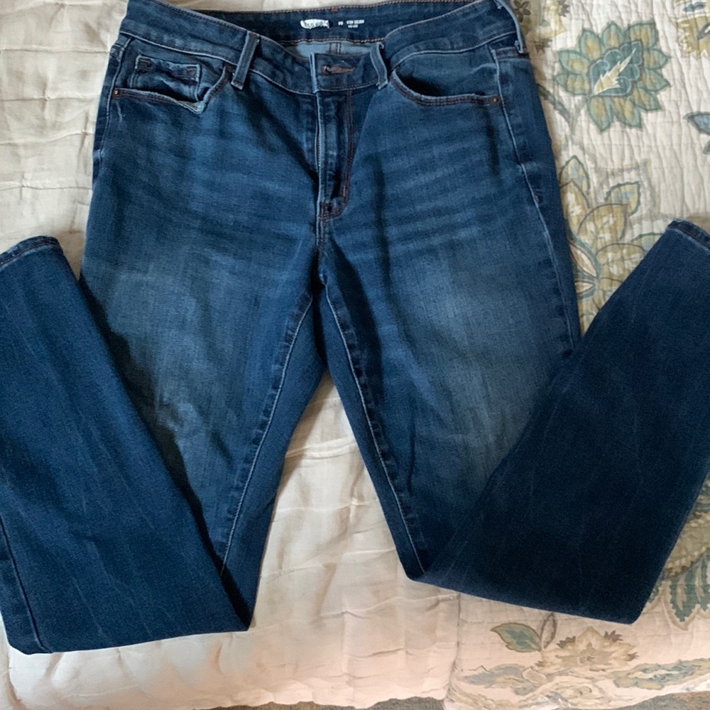 Old Navy dark wash mid-rise skinny jeans
